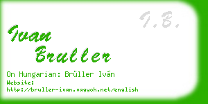 ivan bruller business card